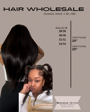 Load image into Gallery viewer, Luxury Hair Wholesale HD Lace Frontals &amp; Bundles
