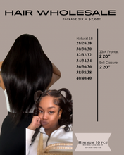 Load image into Gallery viewer, Luxury Hair Wholesale HD Lace Frontals &amp; Bundles
